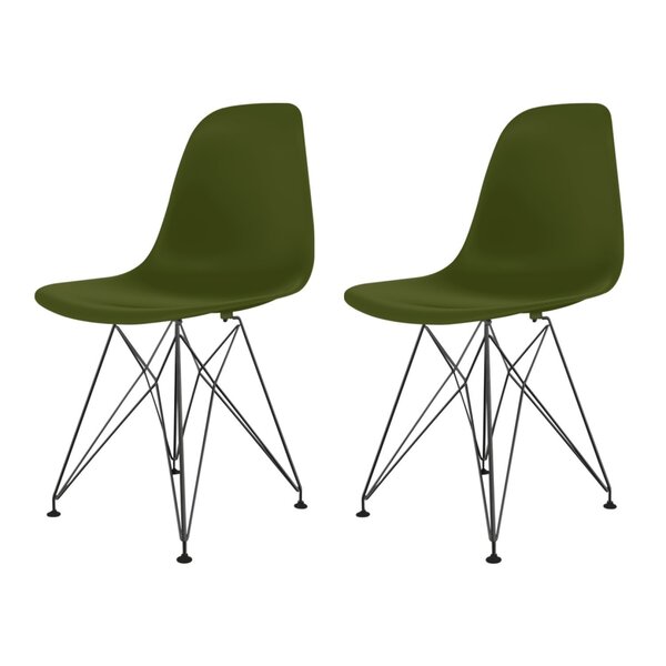 Conjunto Com 2 Cadeiras Para Sala De Jantar Eames Pp Eiffel