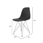 Conjunto Com 2 Cadeiras Para Sala De Jantar Eames Pp Eiffel A