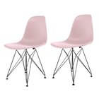 Conjunto Com 2 Cadeiras Para Sala De Jantar Eames Pp Eiffel R