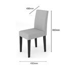 Conjunto Com 2 Cadeiras Para Sala De Jantar Giovana Cor Ypê A