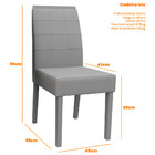 Conjunto Com 2 Cadeiras Para Sala De Jantar Isis Madeira Maci