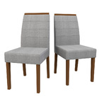 Conjunto Com 2 Cadeiras Para Sala De Jantar Isis Madeira Maci