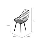 Conjunto Com 2 Cadeiras Para Sala De Jantar Kayla Garden  Ver