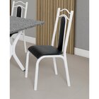 Conjunto Com 2 Cadeiras Para Sala De Jantar Lara Branco/preto