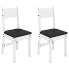 Conjunto Com 2 Cadeiras Para Sala De Jantar Milano Branco Pre