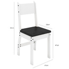 Conjunto Com 2 Cadeiras Para Sala De Jantar Milano Branco Pre