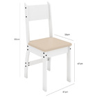 Conjunto Com 2 Cadeiras Para Sala De Jantar Milano Branco Sav