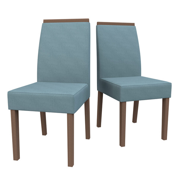 Conjunto Com 2 Cadeiras Para Sala De Jantar Veneza Imbuia Sue