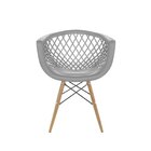 Conjunto Com 2 Cadeiras Para Sala De Jantar Web Dsw Cinza Bra