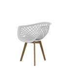 Conjunto Com 2 Cadeiras Para Sala De Jantar Web Wood Branco