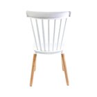 Conjunto Com 2 Cadeiras Para Sala De Jantar Windsor Pp  Branco