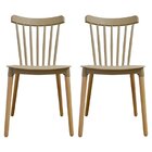 Conjunto Com 2 Cadeiras Para Sala De Jantar Windsor Pp  Fendi