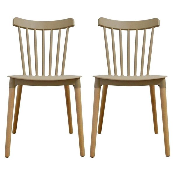 Conjunto Com 2 Cadeiras Para Sala De Jantar Windsor Pp  Fendi