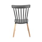 Conjunto Com 2 Cadeiras Para Sala De Jantar Windsor Pp Cinza
