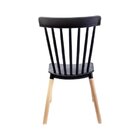 Conjunto Com 2 Cadeiras Para Sala De Jantar Windsor Pp Preto