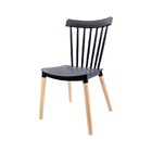 Conjunto Com 2 Cadeiras Para Sala De Jantar Windsor Pp Preto