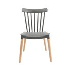 Conjunto Com 2 Cadeiras Para Sala De Jantar Windsor Pp Preto