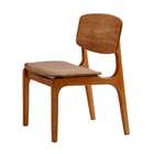 Conjunto Com 2 Cadeiras Prada Gold Linho Bege E Imbuia Natural