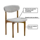 Conjunto Com 2 Cadeiras Rubi Amendoa