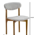 Conjunto Com 2 Cadeiras Rubi Amendoa