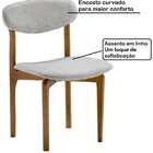 Conjunto Com 2 Cadeiras Rubi Amendoa