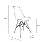 Conjunto Com 2 Cadeiras Saarinen Amarela - Base Tower Cromado