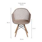 Conjunto Com 2 Cadeiras Siberian Eiffel Bege