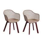 Conjunto Com 2 Cadeiras Siberian Tulipa Fendi