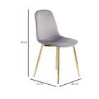 Conjunto Com 2 Cadeiras Sindy Cinza Pernas Cromadas