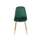 Conjunto Com 2 Cadeiras Sindy Verde Pernas Cromadas