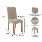 Conjunto Com 2 Cadeiras Tais Nude E Nature