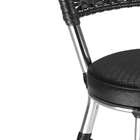 Conjunto Com 2 Cadeiras Top Cromado E Preto