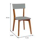 Conjunto Com 2 Cadeiras Tóquio Mel E Cinza