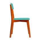 Conjunto Com 2 Cadeiras Tóquio Mel E Turquesa