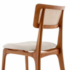 Conjunto Com 2 Cadeiras Viena Em Madeira Maciça Para Sala De