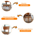 Conjunto Com 2 Cadeiras Viena Gold Em Madeira Maciça Para Sal