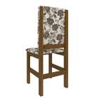 Conjunto Com 2 Cadeiras Wanda Canela E Floral Bege