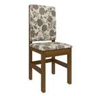 Conjunto Com 2 Cadeiras Wanda Canela E Floral Bege