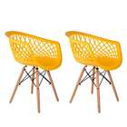 Conjunto Com 2 Cadeiras Web Amarelo