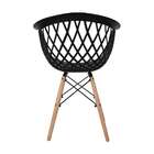Conjunto Com 2 Cadeiras Web Preto E Madeira