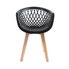 Conjunto Com 2 Cadeiras Web Wood Preto