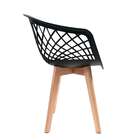 Conjunto Com 2 Cadeiras Web Wood Preto