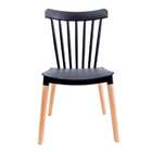 Conjunto Com 2 Cadeiras Windsor Preto