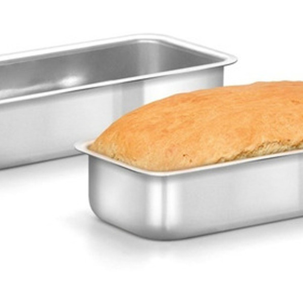 Conjunto Com 2 Formas Para Assar Pão Bolo Assadeira Alumínio