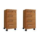 Conjunto Com 2 Gaveteiros Paris 8 Gv Freijó