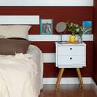 Conjunto Com 2 Mesas De Cabeceira Retrô 4 Gv Branco