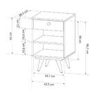 Conjunto Com 2 Mesas De Cabeceira Retrô Plus 2 Gv Rustik Carv