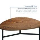 Conjunto Com 2 Mesas De Centro Folha Preto/madeira