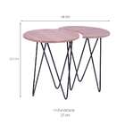 Conjunto Com 2 Mesas Laterais Aires Marrom E Preto