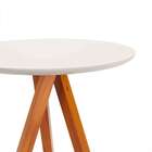 Conjunto Com 2 Mesas Laterais Classic Off White E Amêndoa